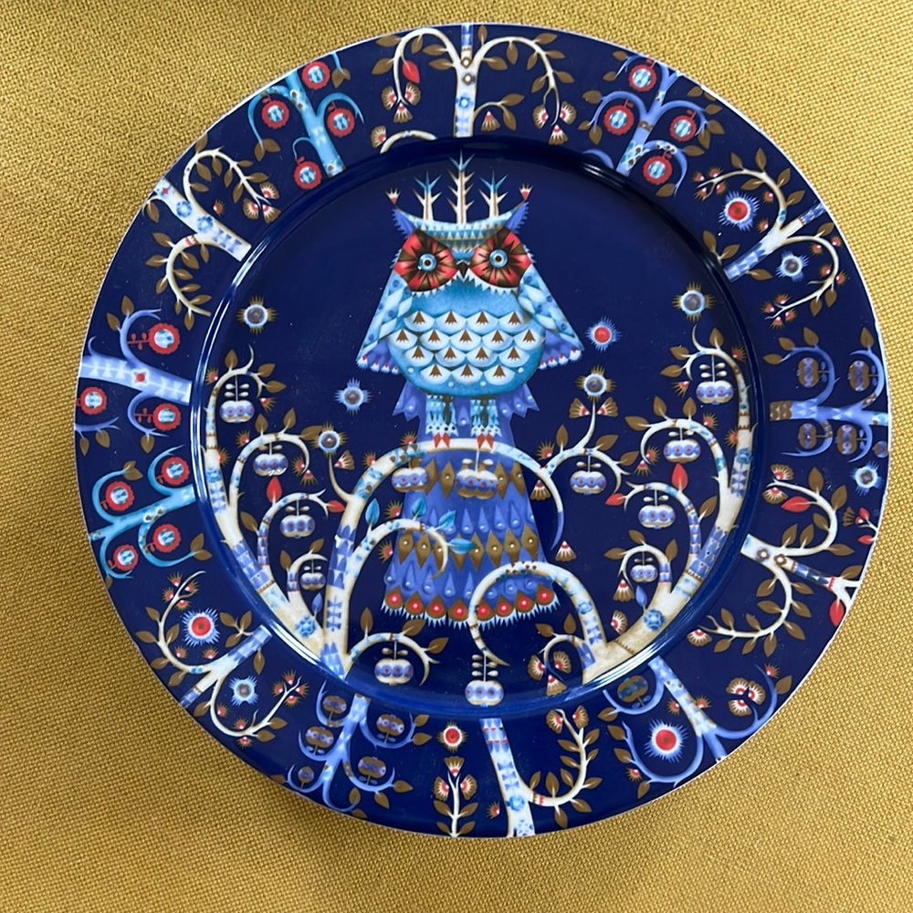 Iittala Taika Dinner Plates Flat- Blue